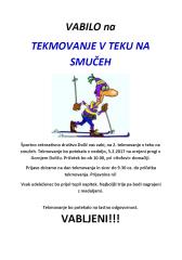 Tek na smučeh-VABILO